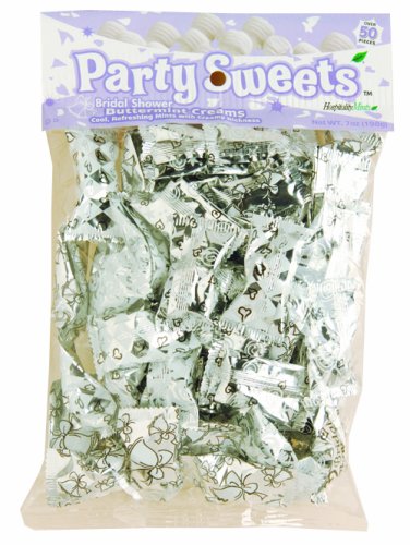 Party Sweets By Hospitality Mints Bridal/wedding Buttermints, 7 ounce Bags (Pack of 6) logo