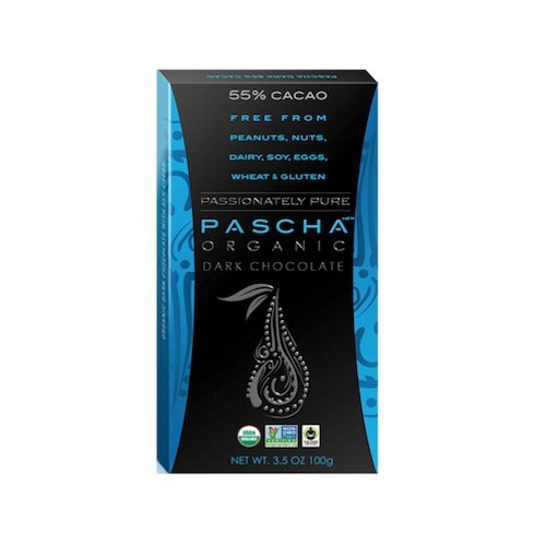 Pascha Organic Dark Chocolate 55% Cacao, 3.5 Ounce (Pack of 10) logo