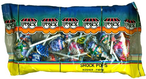 Paskesz Shock Pops, 12 ounce Bag (Pack of 8) logo