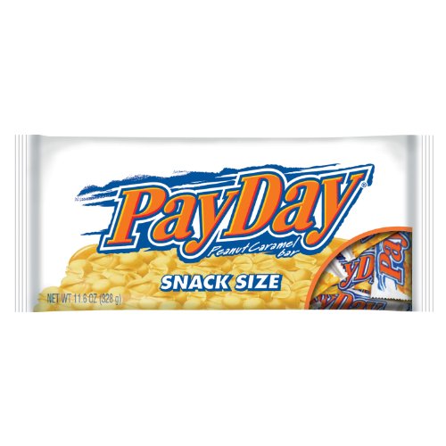 Payday Peanut Caramel Snack Size Bars, 11.6 ounce Packages (Pack of 6) logo