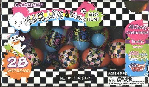 Peace, Love & Eggs Egg Hunt Candy Filled Eggs, 28 Eggs logo