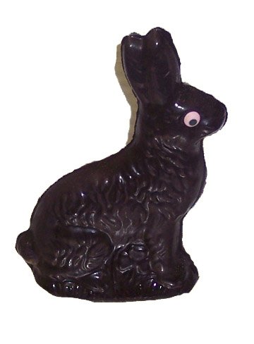 Peanut Butter Filled Dark Chocolate Easter Bunny Measures 5.5 Inches logo