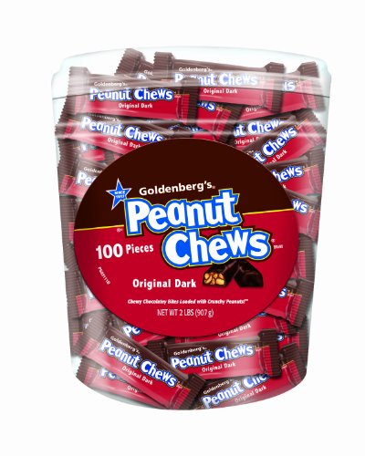 Peanut Chews Original Dark Candy, 2-pound Tubs (Pack of 2) logo