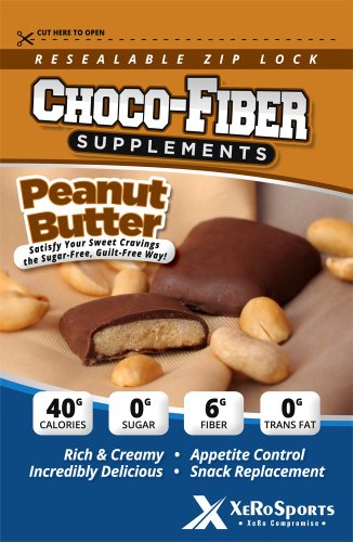 Peanut Choco-fiber Bite, A Delicious, Sugar Free, Guilt Free Fiber Supplement That Will Curb Food Cravings and Much More. (40 Pieces / Bag) logo