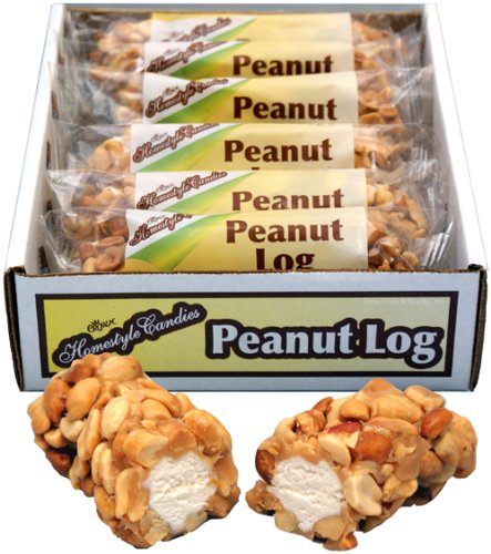 Peanut Logs (12 Individually Wrapped 3oz Peanut Logs Per Box) logo