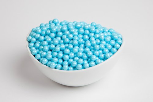 Pearl Powder Blue Sugar Candy Beads (10 Pound Case) logo