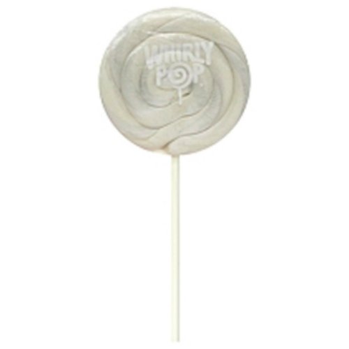 Pearl White Vanilla Whirly Pops 1 Lollipop logo