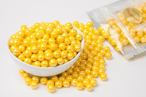 Pearl Yellow Sixlets (1 Pound Bag) logo