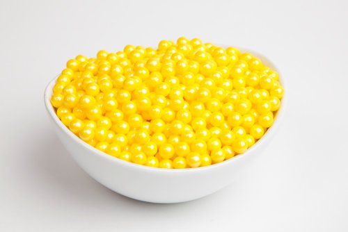 Pearl Yellow Sugar Candy Beads (5 Pound Bag) logo