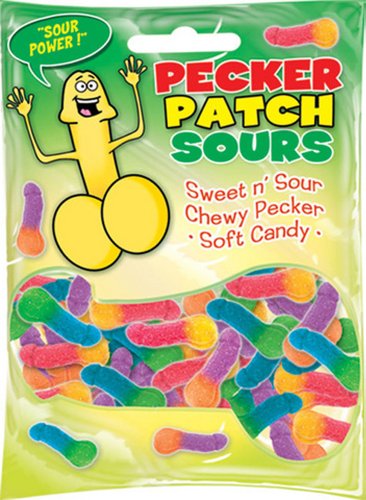 Pecker Patch Sour Gummy Candy logo