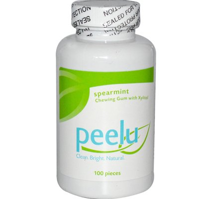 Peelu Chewing Gum Spearmint 100 Ct logo
