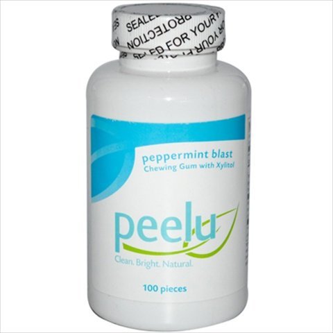 Peelu Peppermint Blast 100 Ct Chewing Gum logo