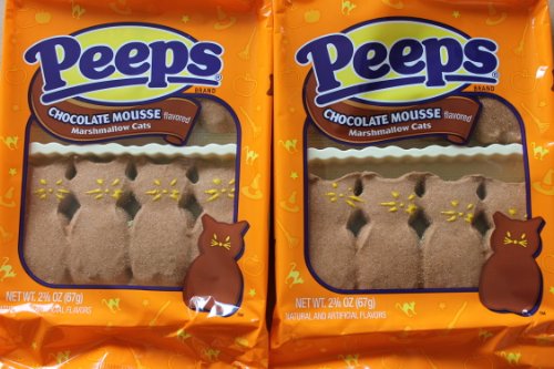 Peeps Chocolate Mousse Flavored Marshmallow Cats, 2 Pkgs Of 8 Cats In Each logo