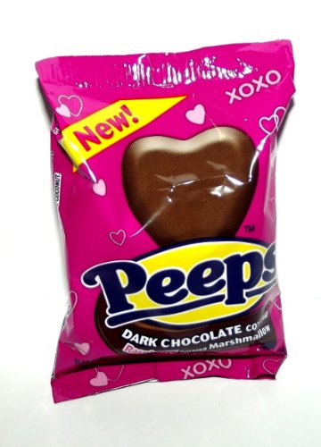 Peeps Dark Chocolate With Raspberry Flavored Marshmallow 1 Oz (28g) logo