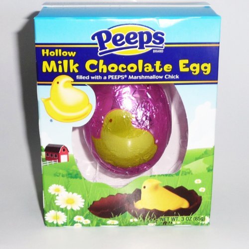 Peeps Hollow Milk Chocolate Egg Filled With A Peeps Marshmallow Chick logo