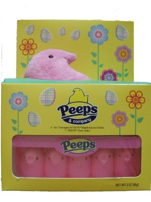 Peeps Marshmallow Chick Plush Gift Set logo