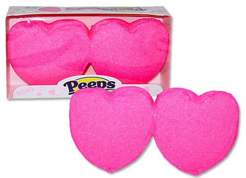 Peeps Marshmallow Hearts 2 Pks (each Pk 2 Hearts) 2 2/8 Oz logo