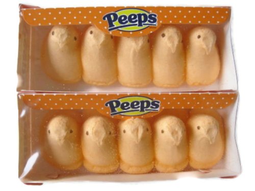 Peeps Marshmallow Orange Chicks 10 Ct (Pack of 4) logo