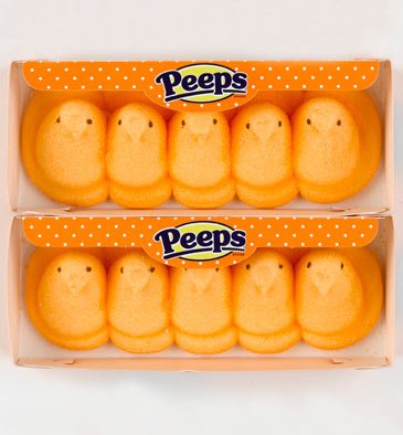 Peeps Orange Chicks 5ct logo