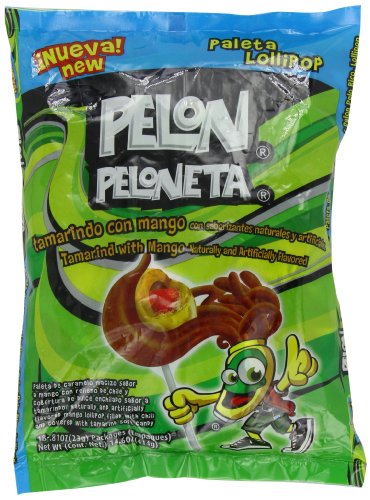 Pelon Pelo Rico Flavored Lollipop, Mango With Tamarind, 18 Count (Pack of 18) logo
