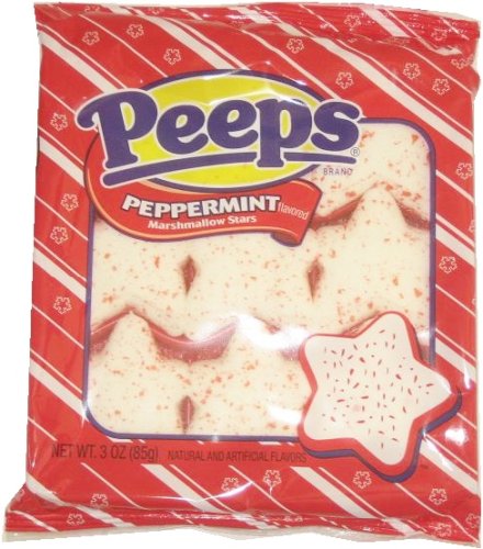 Peppermint Marshmallow Star Peeps 3oz. logo