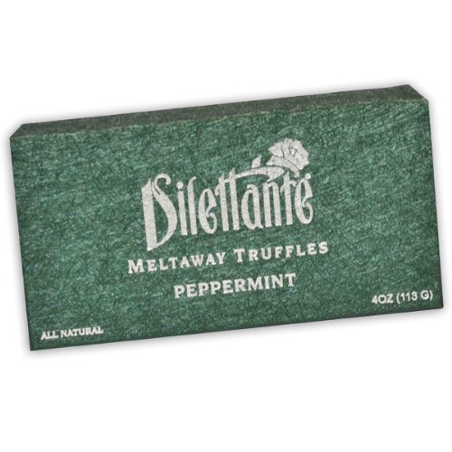 Peppermint Meltaway Truffles – Chocolate Truffle Gift Box – By Dilettante (3 Pack) logo