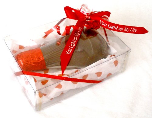 Perfect Valentine’s Day Gift Solid Milk Chocolate You Light Up My Life Unique Novelty Gourmet Candy Gift Boxed Lightbulb For Adults, Children & Lovers logo