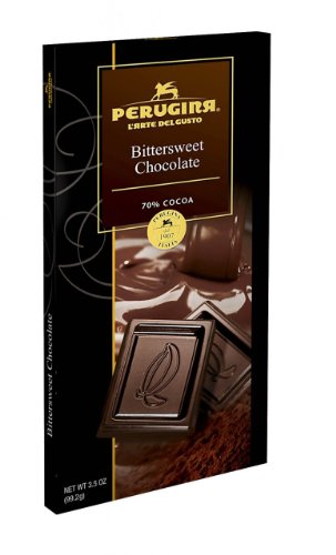 Perugina Bittersweet 70% Dark Chocolate Tablet – 6 Pack (3.5oz) logo