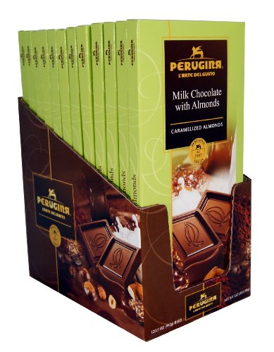 Perugina Milk Chocolate With Almonds Bar: 12 Count logo