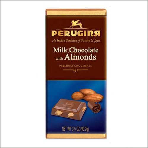 Perugina Premium Dark Chocolate Bar With Almonds – 3.5oz – (Pack of 6) logo