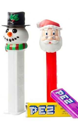 Pez Christmas Candy Santa & Snowman logo
