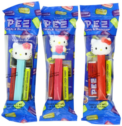 Pez Hello Kitty, 0.58 ounce Assorted Candy Dispensers (Pack of 12) logo