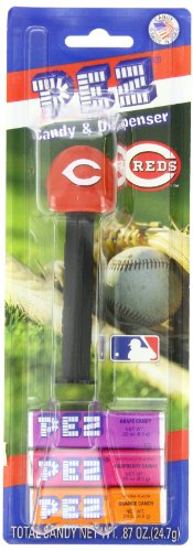 Pez Mlb Candy Dispensers, Cincinnati Reds, 0.87 Ounce (Pack of 12) logo