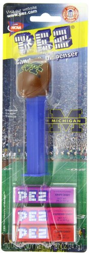 Pez Ncaa Football Candy, Michigan, 0.87 Ounce (Pack of 12) logo