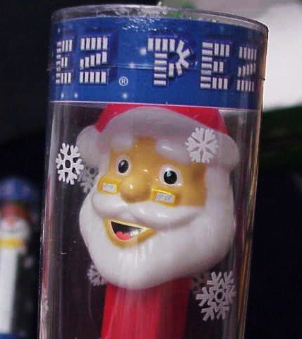 Pez Reindeer Dispenser Holiday Santa Clause Tube W/ 6 Candy Refills logo