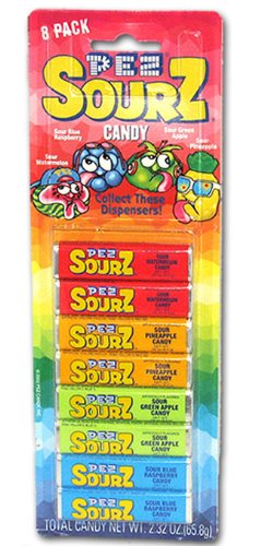 Pez Sourz Refill Candy, 2.32 Ounce — 24 Per Case. logo