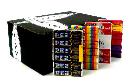 Pez Variety: Six 0.29 Oz Rolls Each Of Fruit, Cola, Sourz, and Chocolate Flavored Pez Candy In A Gift Box logo