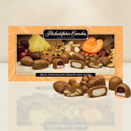 Philadelphia Candies Milk Chocolate Covered Fruits (apricots, Cherries, Dates, Pineapple) and Nuts Gift Box logo