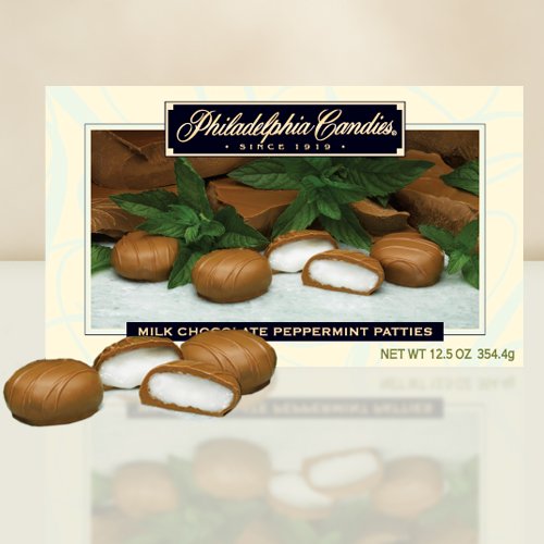 Philadelphia Candies Milk Chocolate Peppermint Patties logo