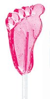 Pink Foot Lollipop (120 Count) logo