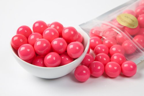 Pink Gourmet Gumballs (1 Pound Bag) logo