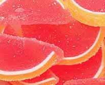 Pink Grapefruit Fruit Jell Slices 1lb Bag logo