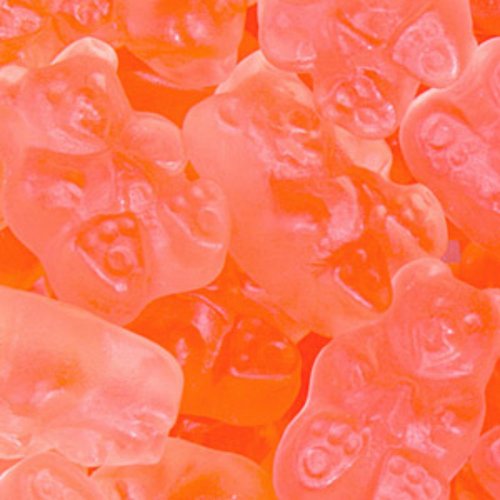 Pink Grapefruit Gummy Bears 1lb Bag logo