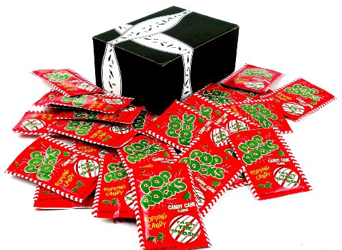 Pop Rocks Candy Cane Flavor, 0.33 Oz Packets In A Gift Box (Pack of 24) logo