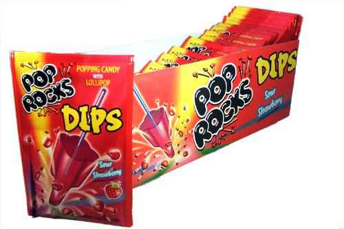 Pop Rocks Dips – Sour Strawberry 18ct. logo