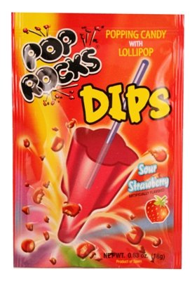 Pop Rocks Dips-sour Strawberry(54 Packs) logo