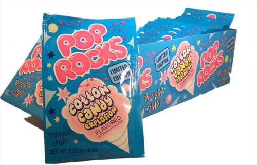Pop Rocks Popping Candy Cotton Candy (Pack of 18) logo