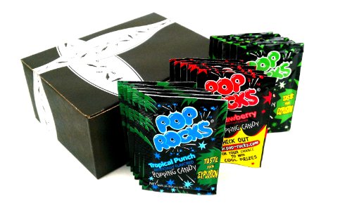 Pop Rocks Variety Pack – Strawberry, Watermelon, and Tropical Punch In Gift Box (Pack of 18) logo