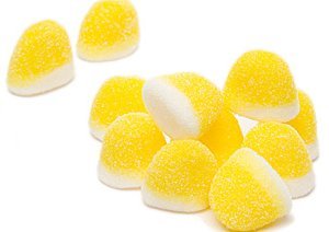 Pufflettes Gummy Bites Yellow and White 5lbs logo