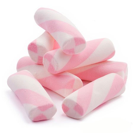 Puffy Marshmallow Poles – Pink and White: 2.2 Lbs logo